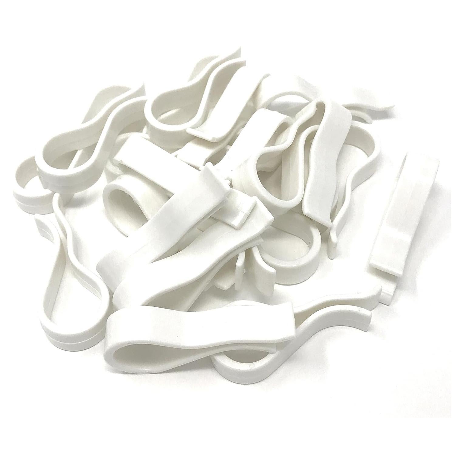 Clips de Soporte para Ropa NiftyPlaza - 100 Piezas Blancos