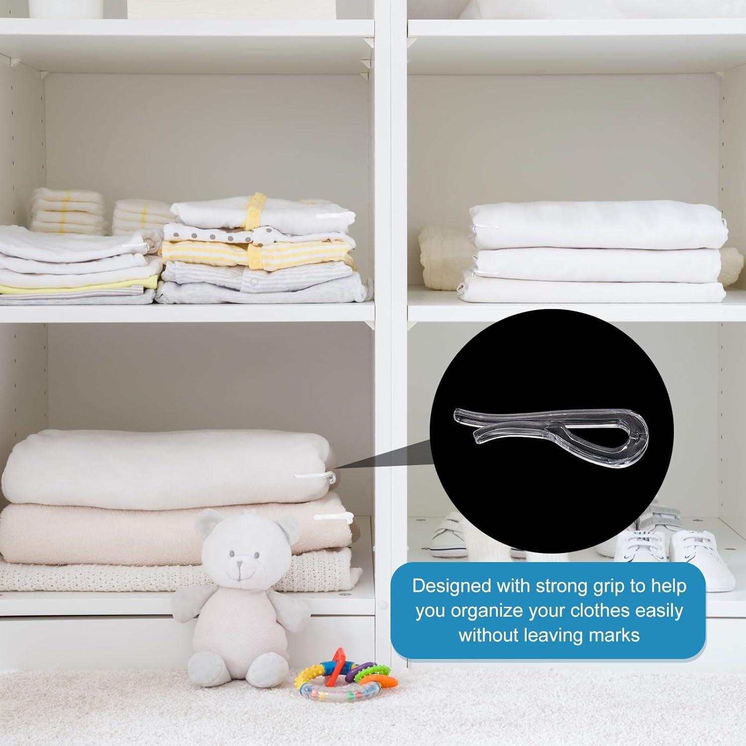 30 Clips Cocodrilo Plástico uxcell 37.5 mm Transparente