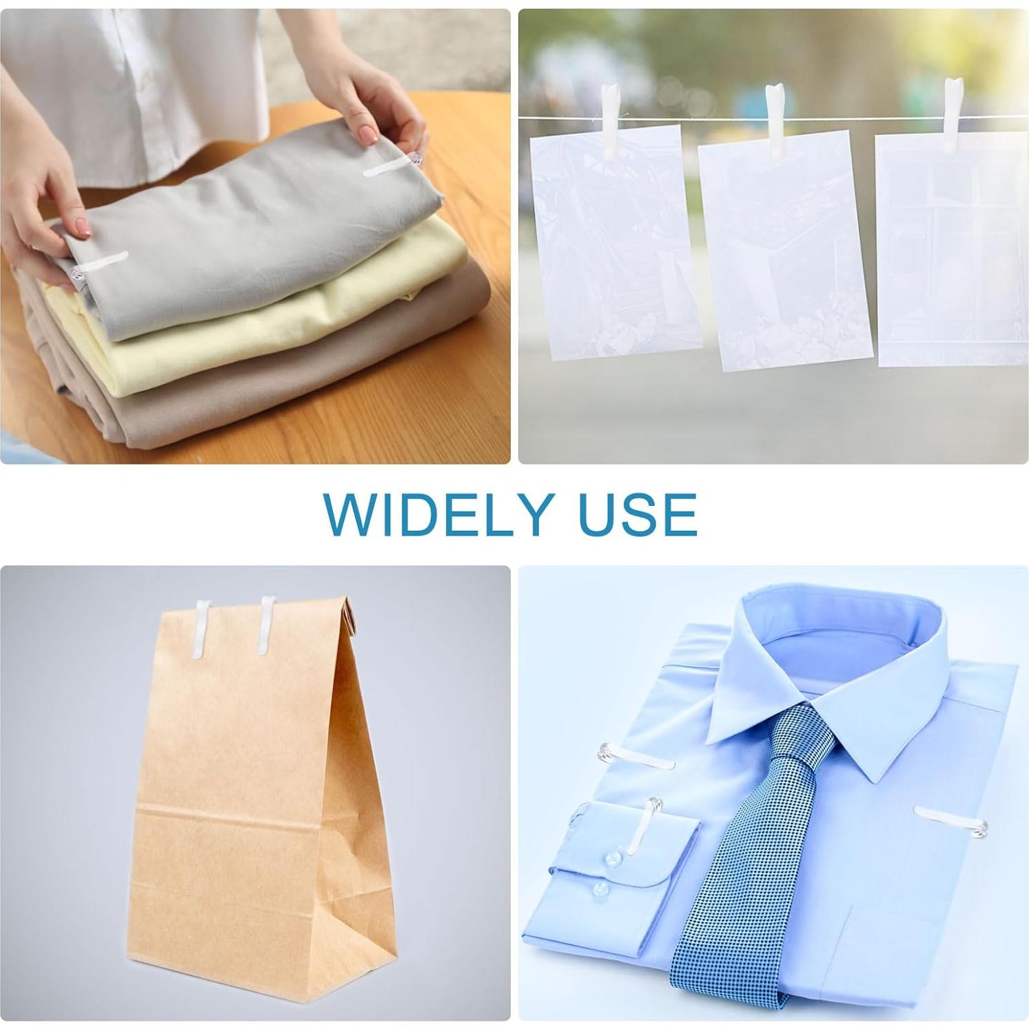 30 Clips Cocodrilo Plástico uxcell 37.5 mm Transparente