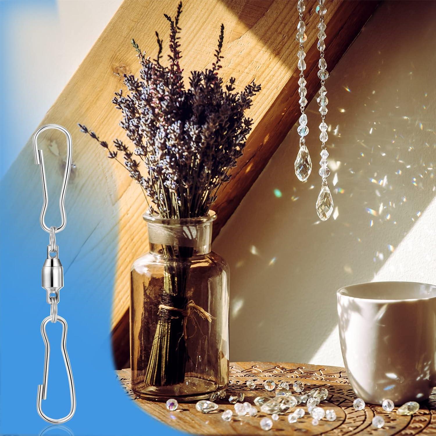 Ganchos Giratorios TecUnite 10 Piezas Acero Inoxidable