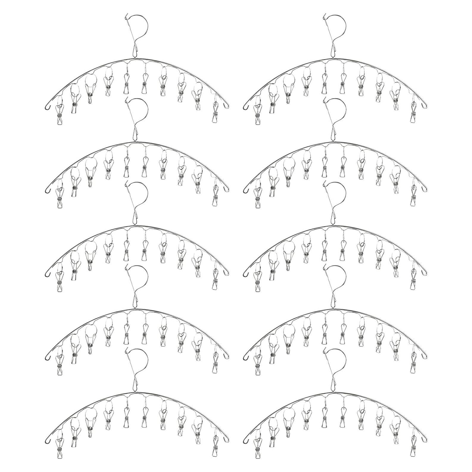 Perchero de Secado Suwimut con 10 Clips de Acero Inoxidable