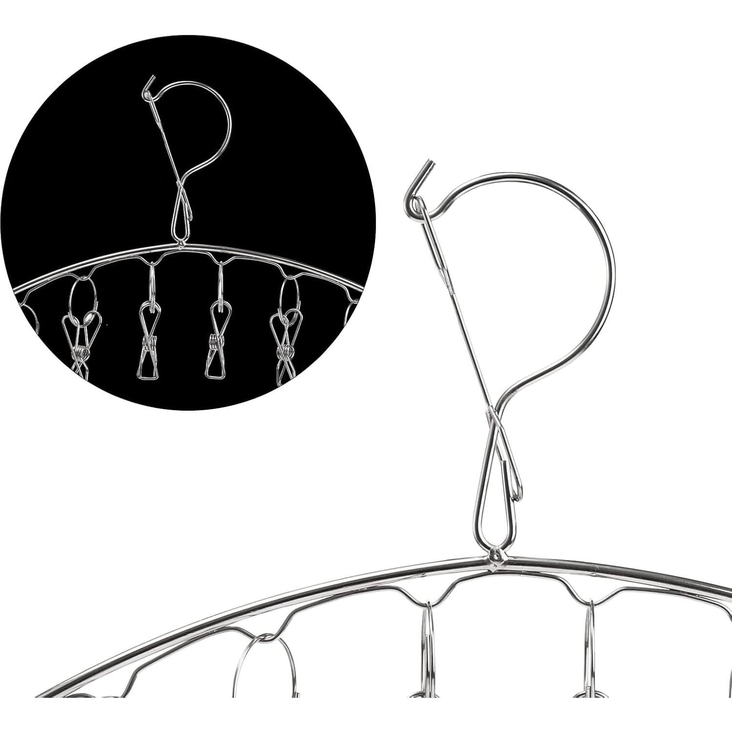 Perchero de Secado Suwimut con 10 Clips de Acero Inoxidable