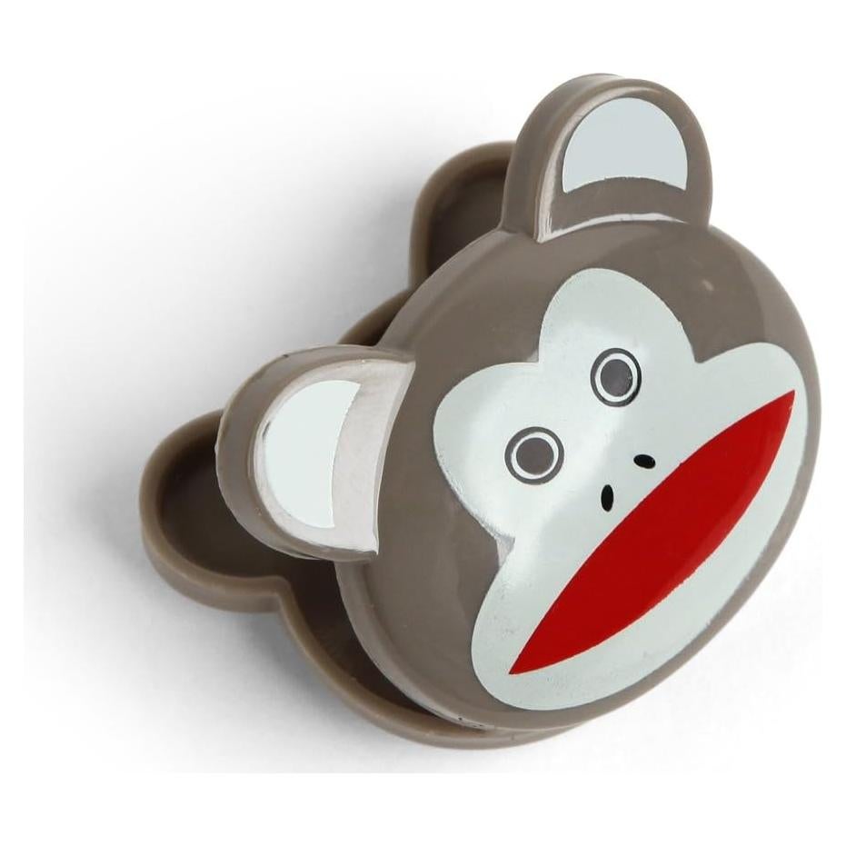 Set de 6 Clips de Bolsa Kikkerland Mono de Calcetín