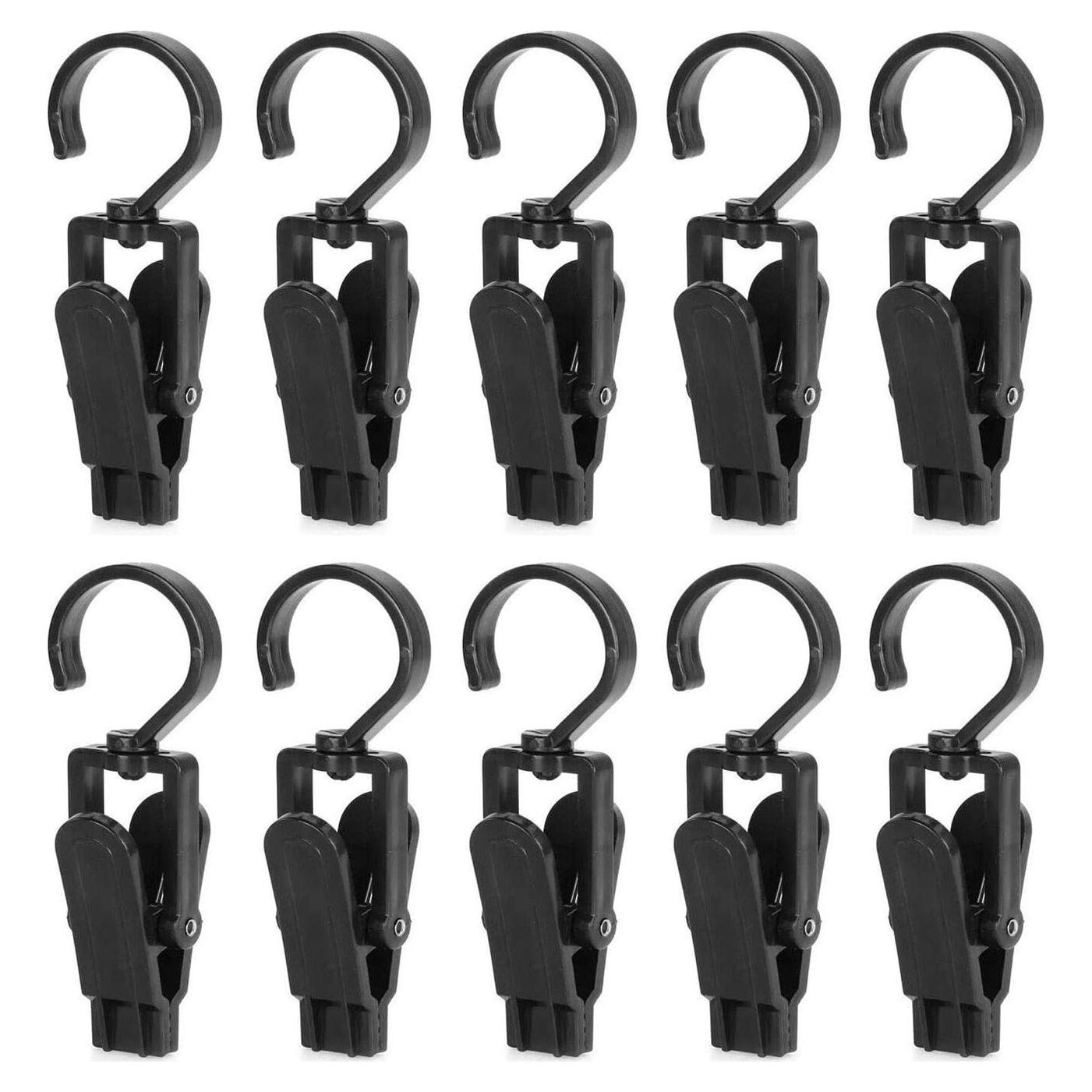 10 Ganchos Colgantes Giratorios Wenplus de Plástico 10.9 cm