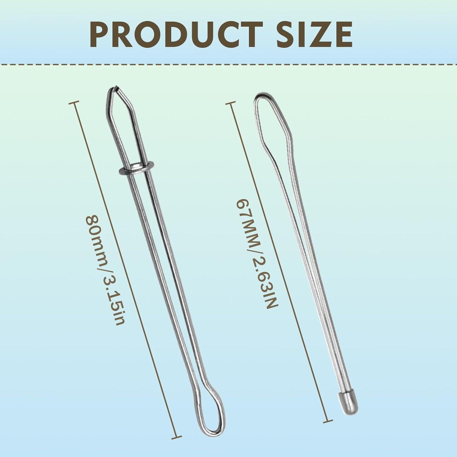 Clip Enhebrador de Cuerda DIY Genérico - 2 Piezas Metal