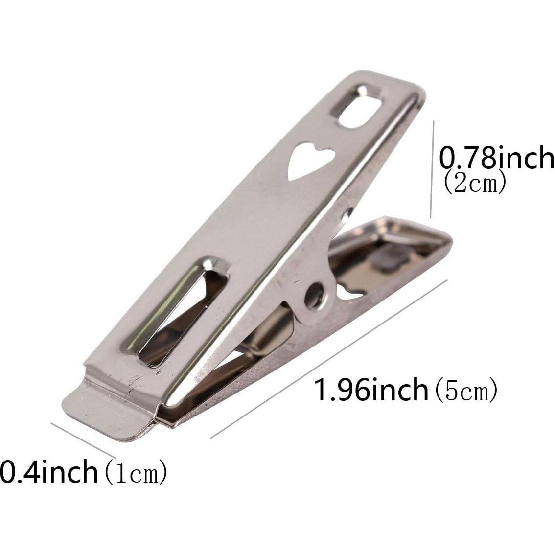 Pinzas de Metal FOMMEN 40 Piezas Acero Inoxidable Multiusos