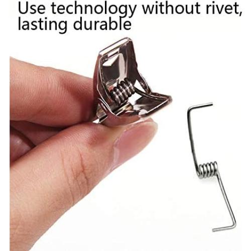 Pinzas de Metal FOMMEN 40 Piezas Acero Inoxidable Multiusos