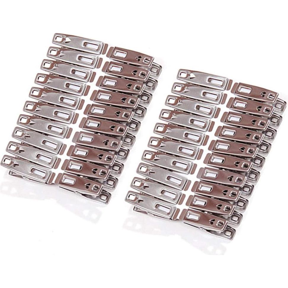 Pinzas de Metal FOMMEN 40 Piezas Acero Inoxidable Multiusos