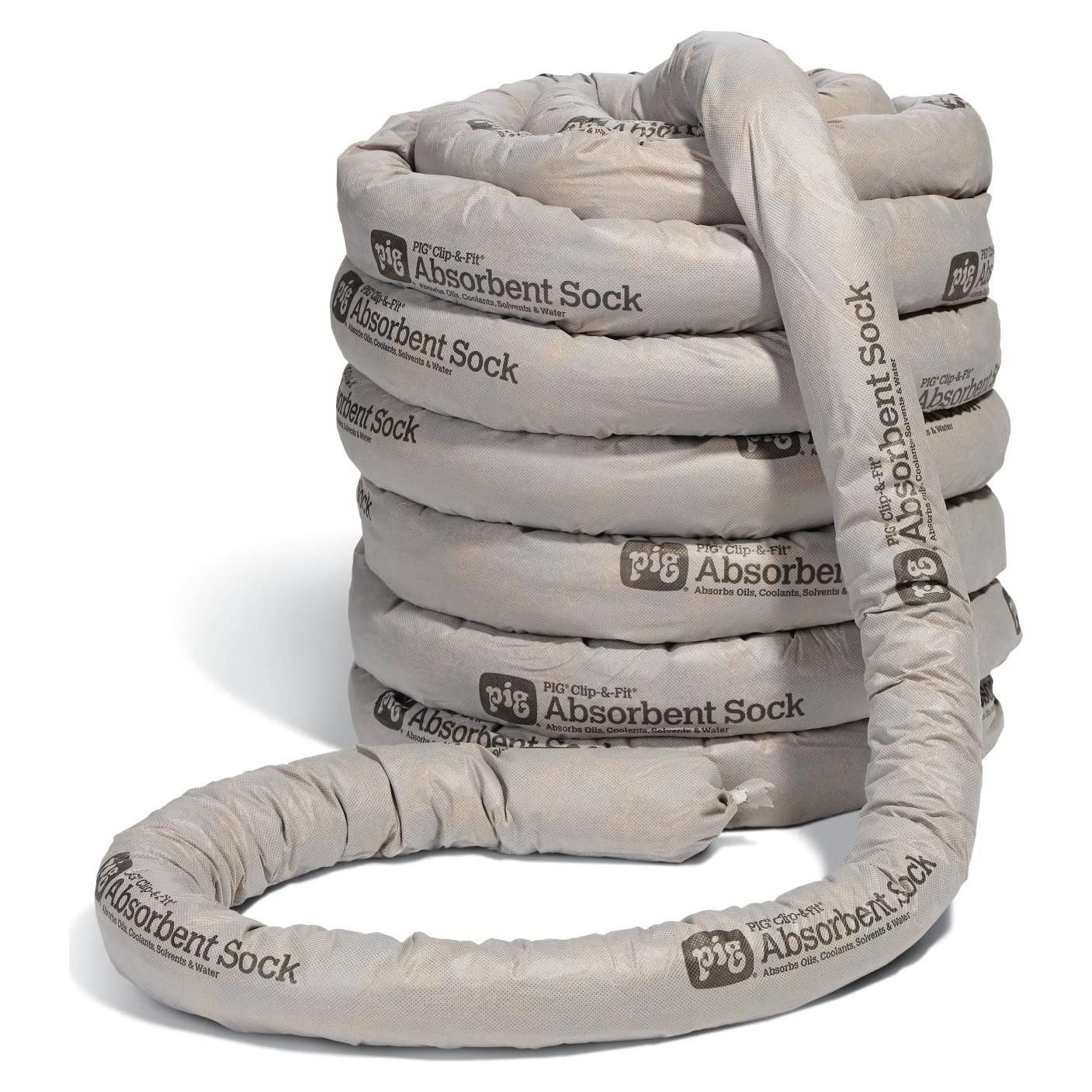 Calcetín Absorbente New Pig PIG219 5.08 cm x 36.58 m Gris