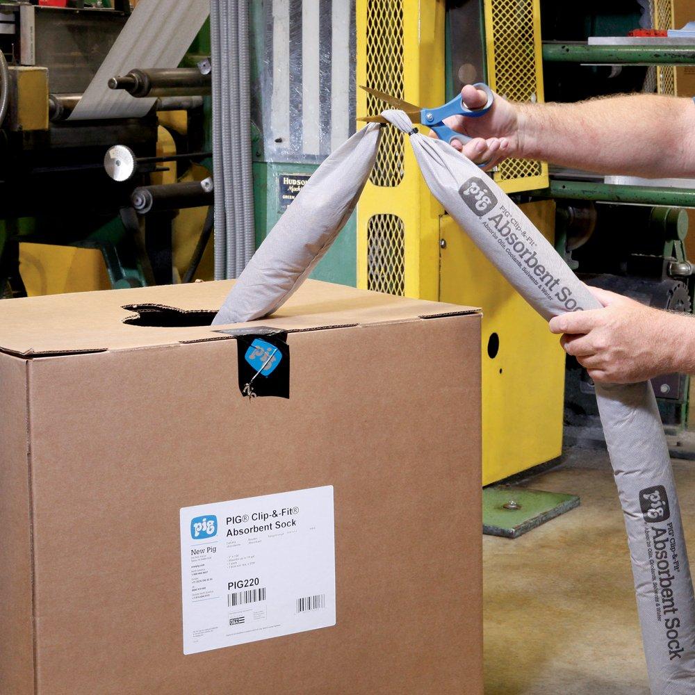 Calcetín Absorbente New Pig PIG219 5.08 cm x 36.58 m Gris