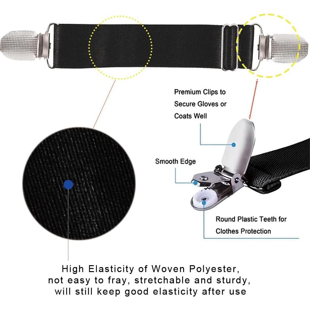 Cinturones de muslo ajustables para mujeres - Clips de acero inoxidable