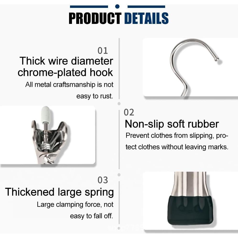 Ganchos de Clips AIWIWH 50 Piezas Azul para Ropa y Accesorios