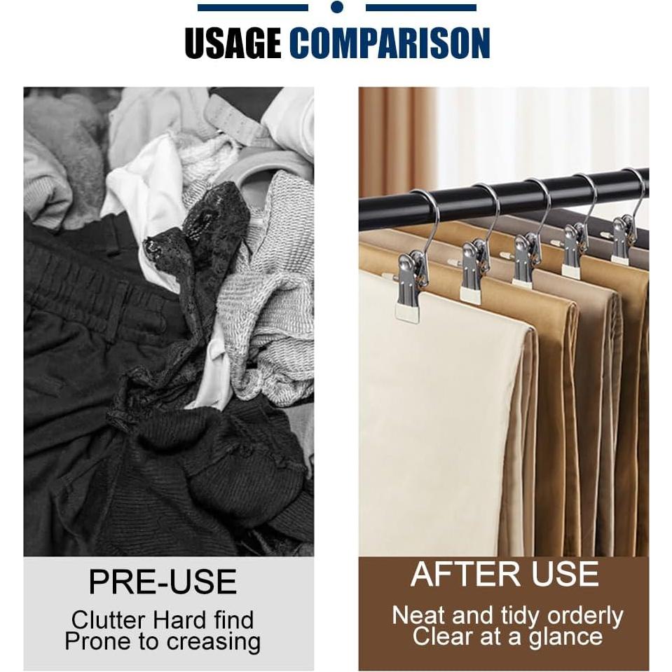 Ganchos de Clips AIWIWH 50 Piezas Azul para Ropa y Accesorios