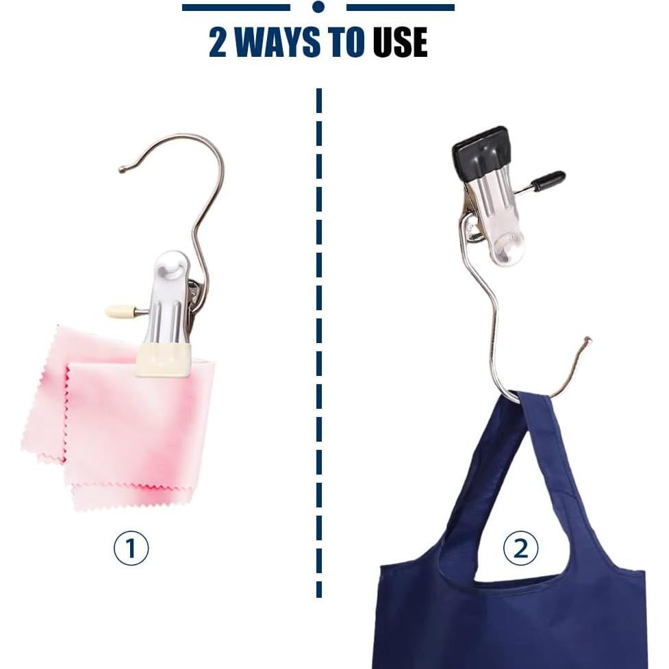 Ganchos de Clips AIWIWH 50 Piezas Azul para Ropa y Accesorios