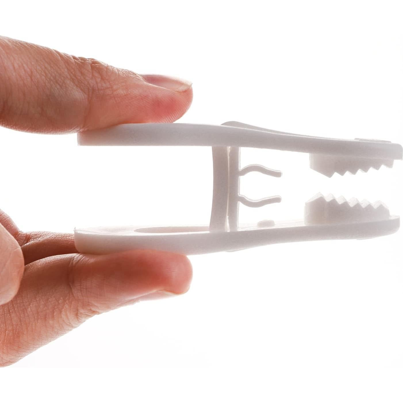 Clips para Perchas Multiusos LyyGuanYoo - 60 Piezas Plástico Blanco