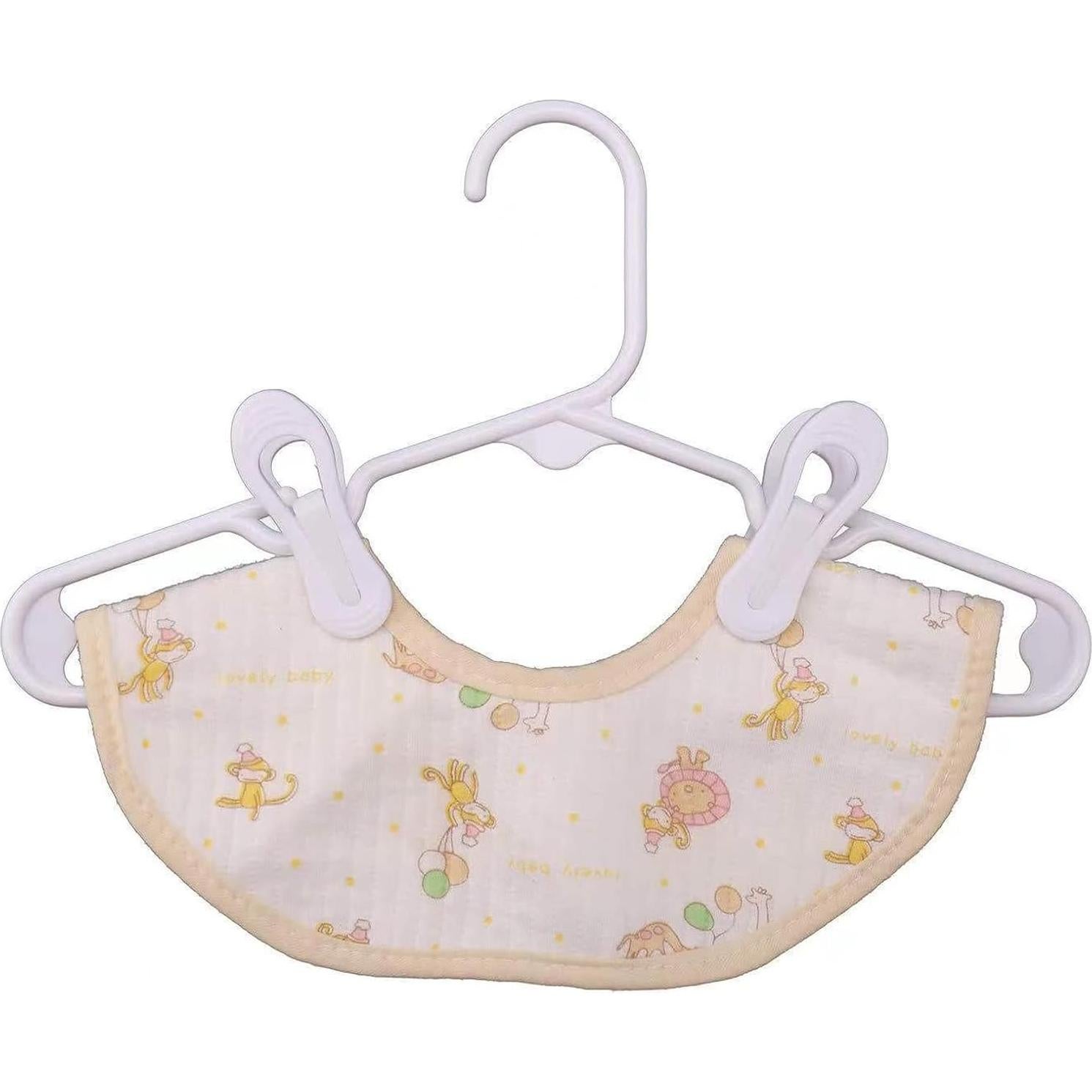 Clips para Perchas Multiusos LyyGuanYoo - 60 Piezas Plástico Blanco