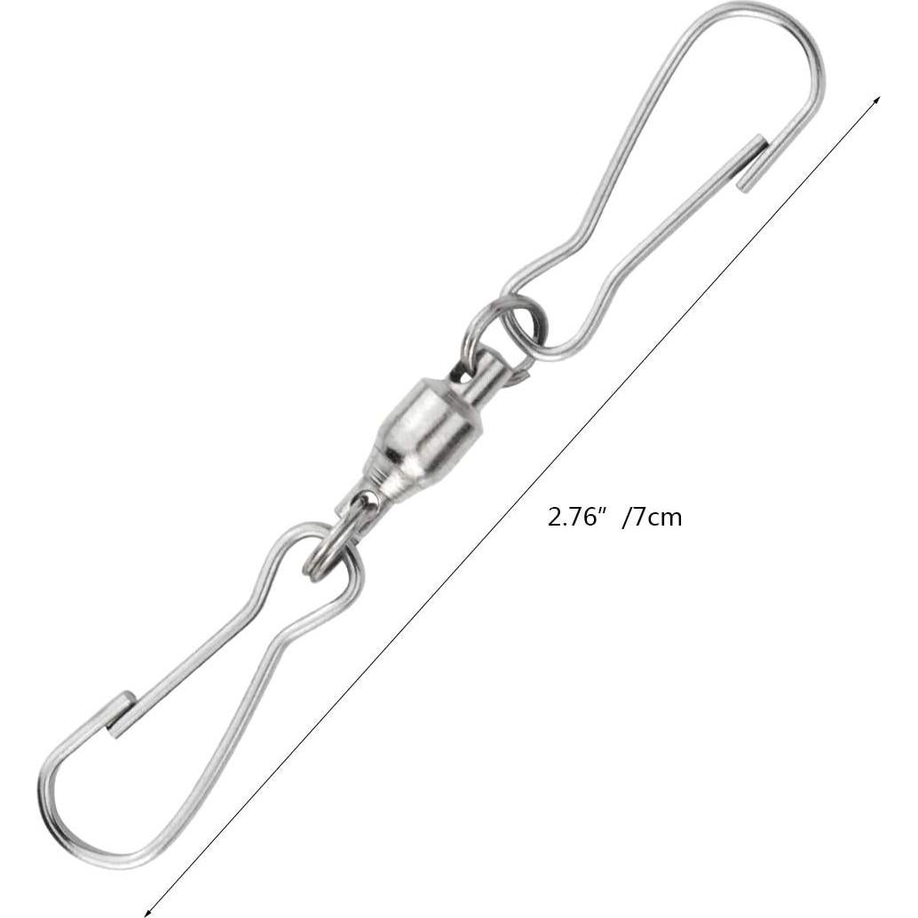 30 Clips Giratorios Duales Mifengda 7cm Acero Inoxidable