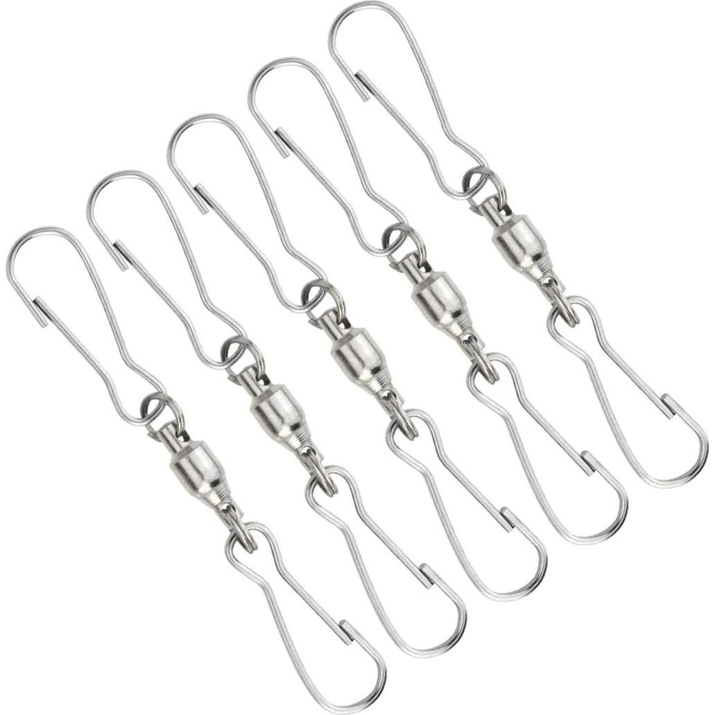 30 Clips Giratorios Duales Mifengda 7cm Acero Inoxidable