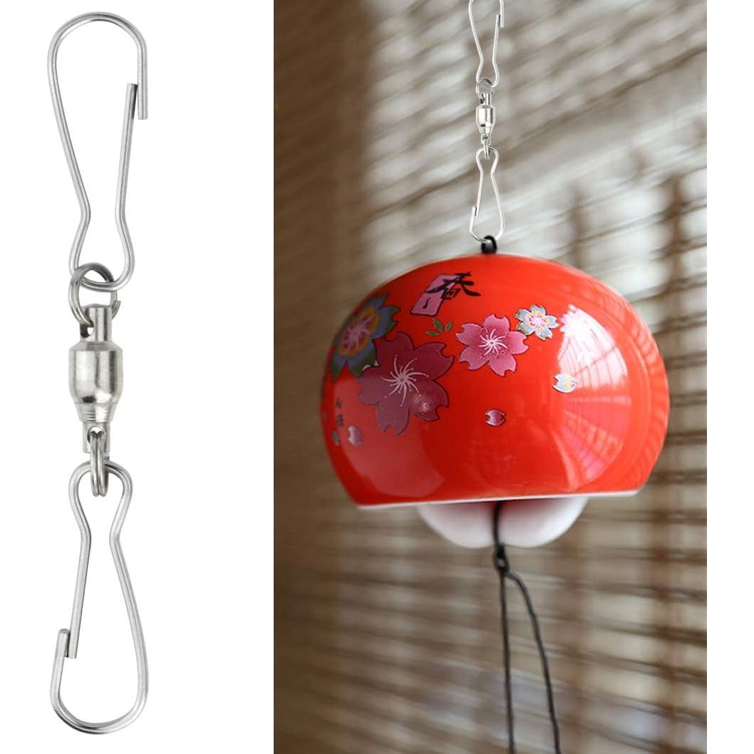 30 Clips Giratorios Duales Mifengda 7cm Acero Inoxidable