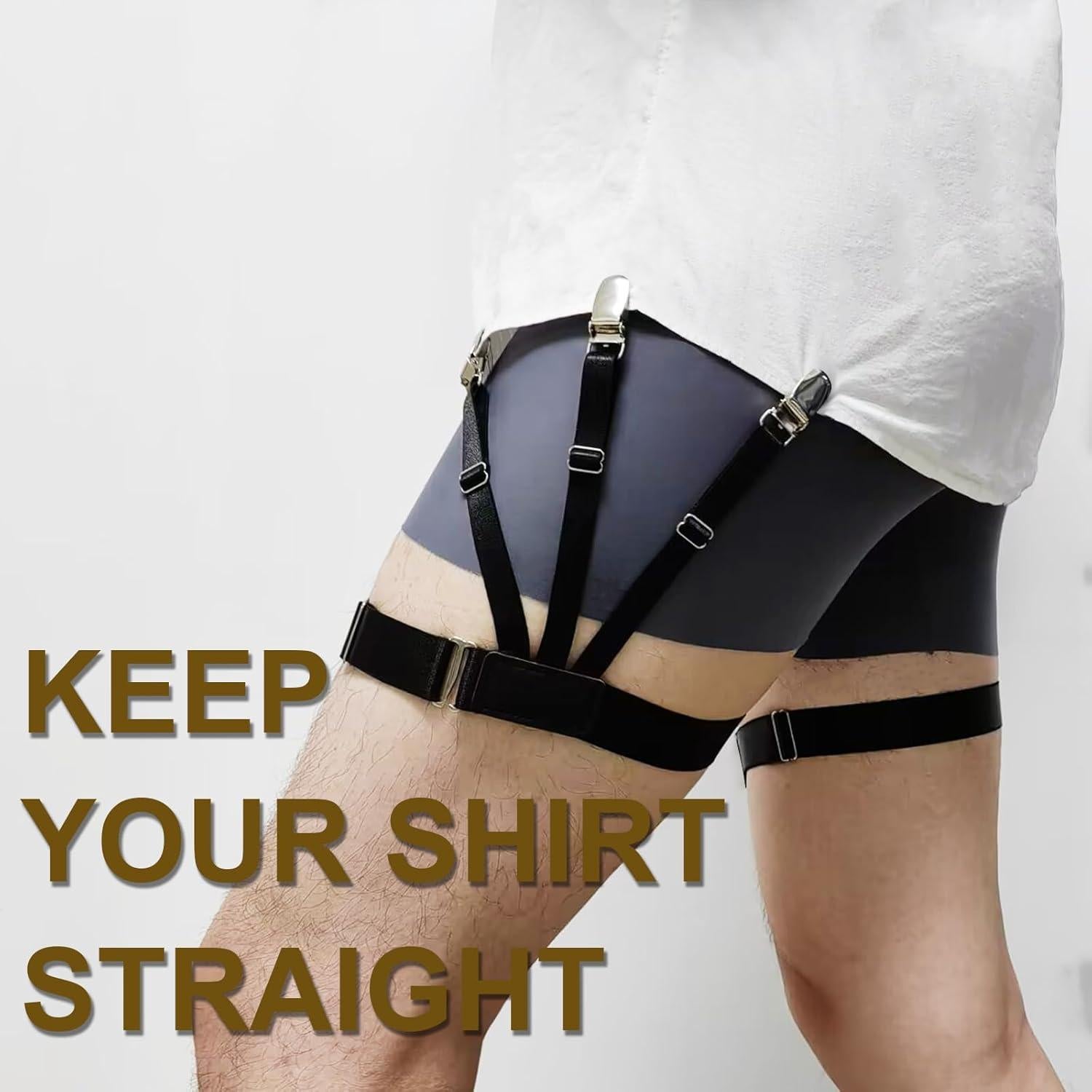 Soportes de Camisa para Hombres XFXHEYY, Clips Ajustables 3.0