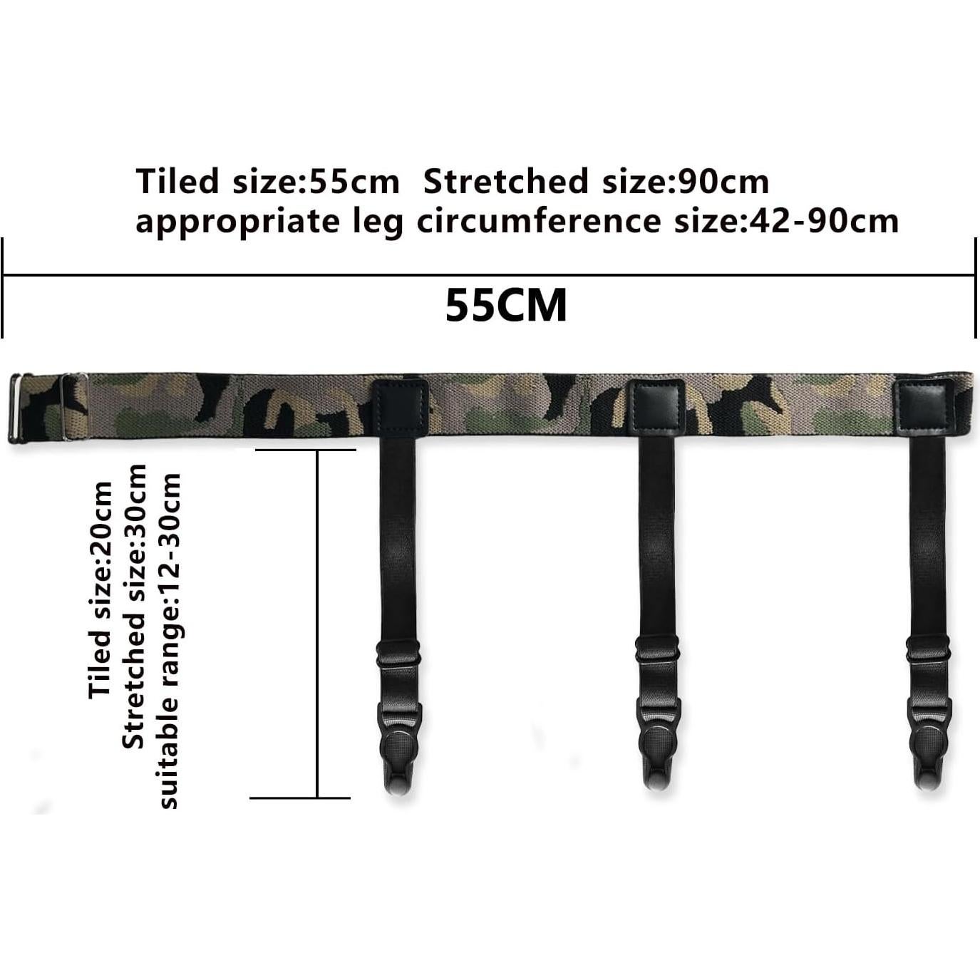 Clips de Fijación Antienvejecimiento NASKY para Camisas - Camuflaje