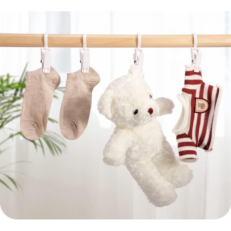 Ganchos de Lavandería VinBee 20 PCS Plástico Blanco 10.9 cm