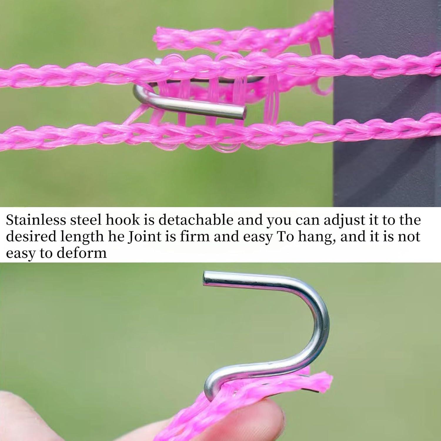 72 Pinzas de Ropa Coloridas Wjwumha con 2 Cuerdas de 5m