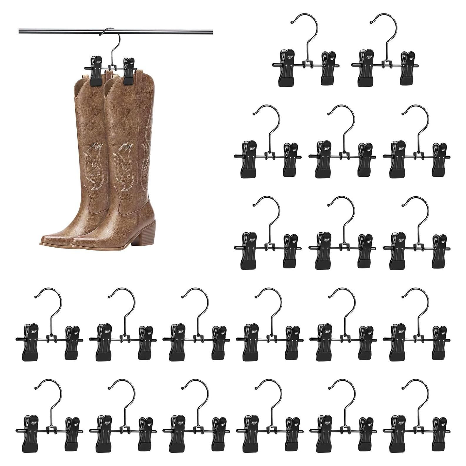 20 Ganchos de Acero Inoxidable JOINSI para Botas y Ropa