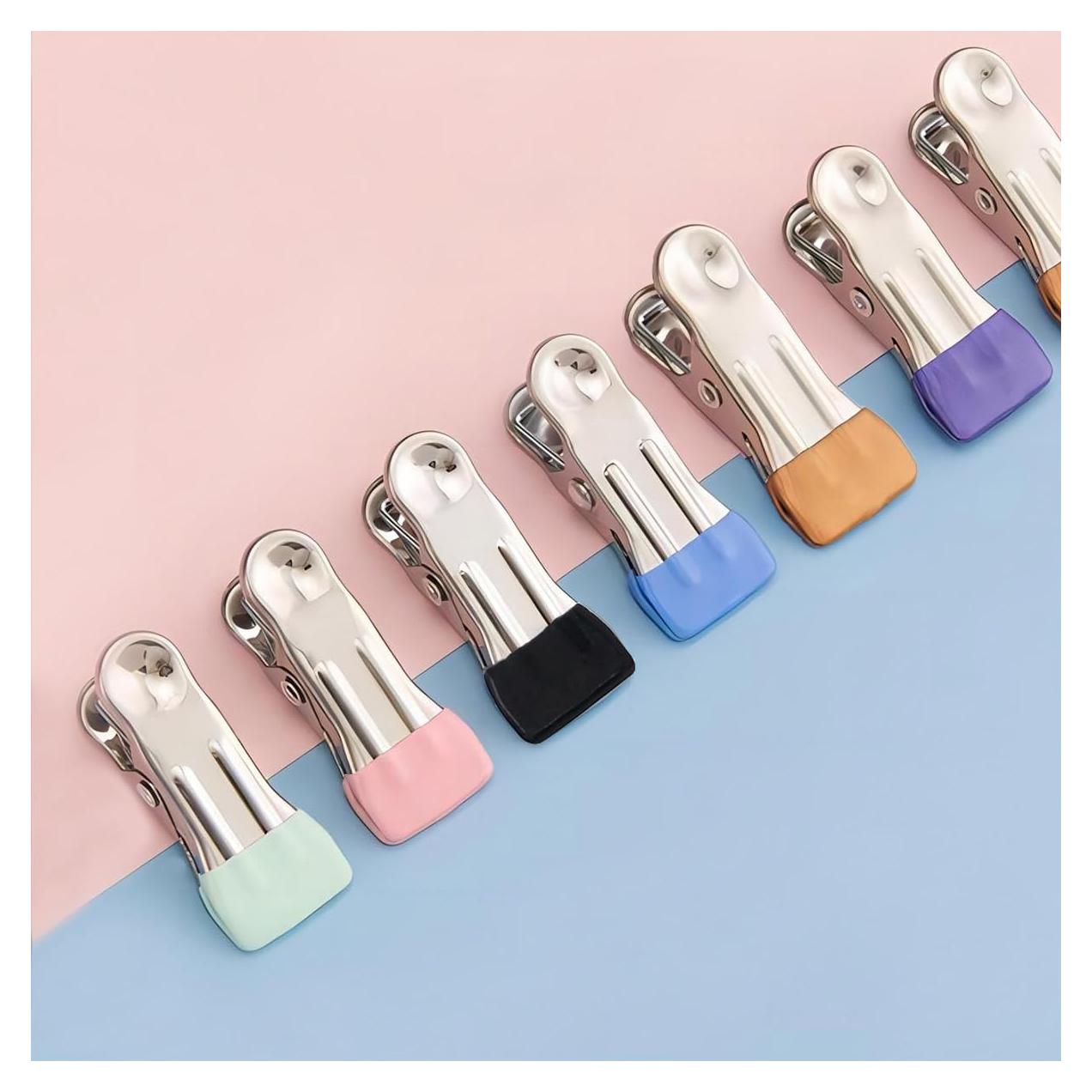 Pinzas de Ropa Coideal de Acero Inoxidable - 30 Piezas Multicolor