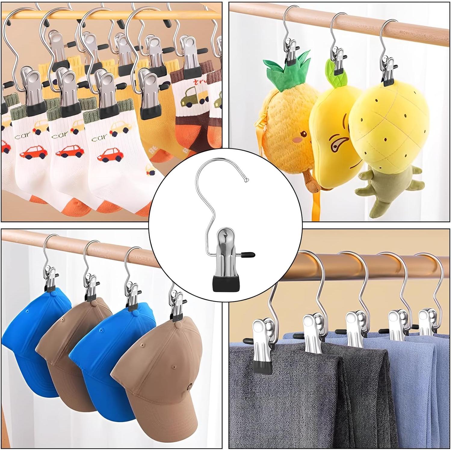 Ganchos para Ropa Portátiles JINGIHE 30 Pcs Acero Inoxidable