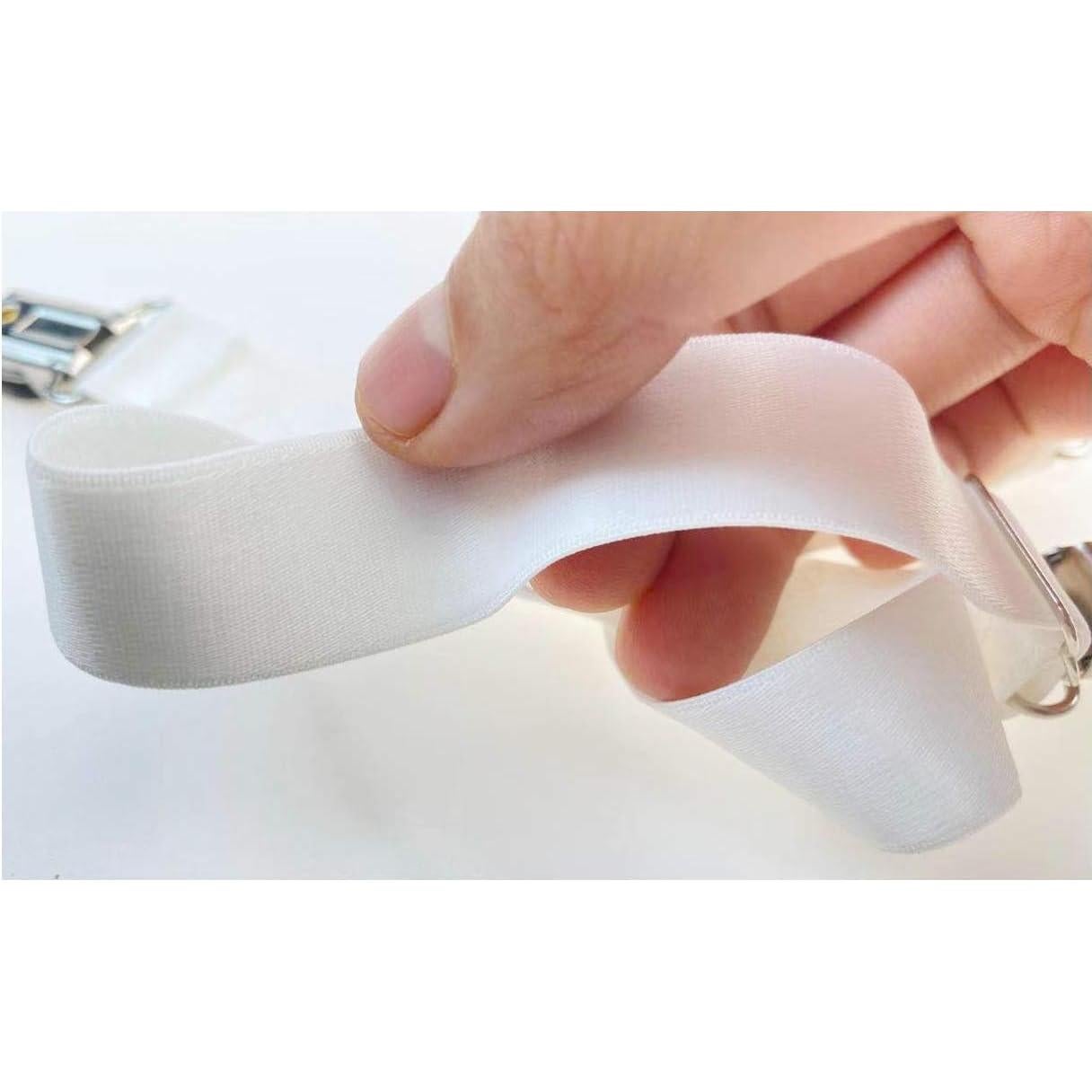 4 Clips Ajustables de Medias Doble Cara Metal ASTRAQLE Blanco