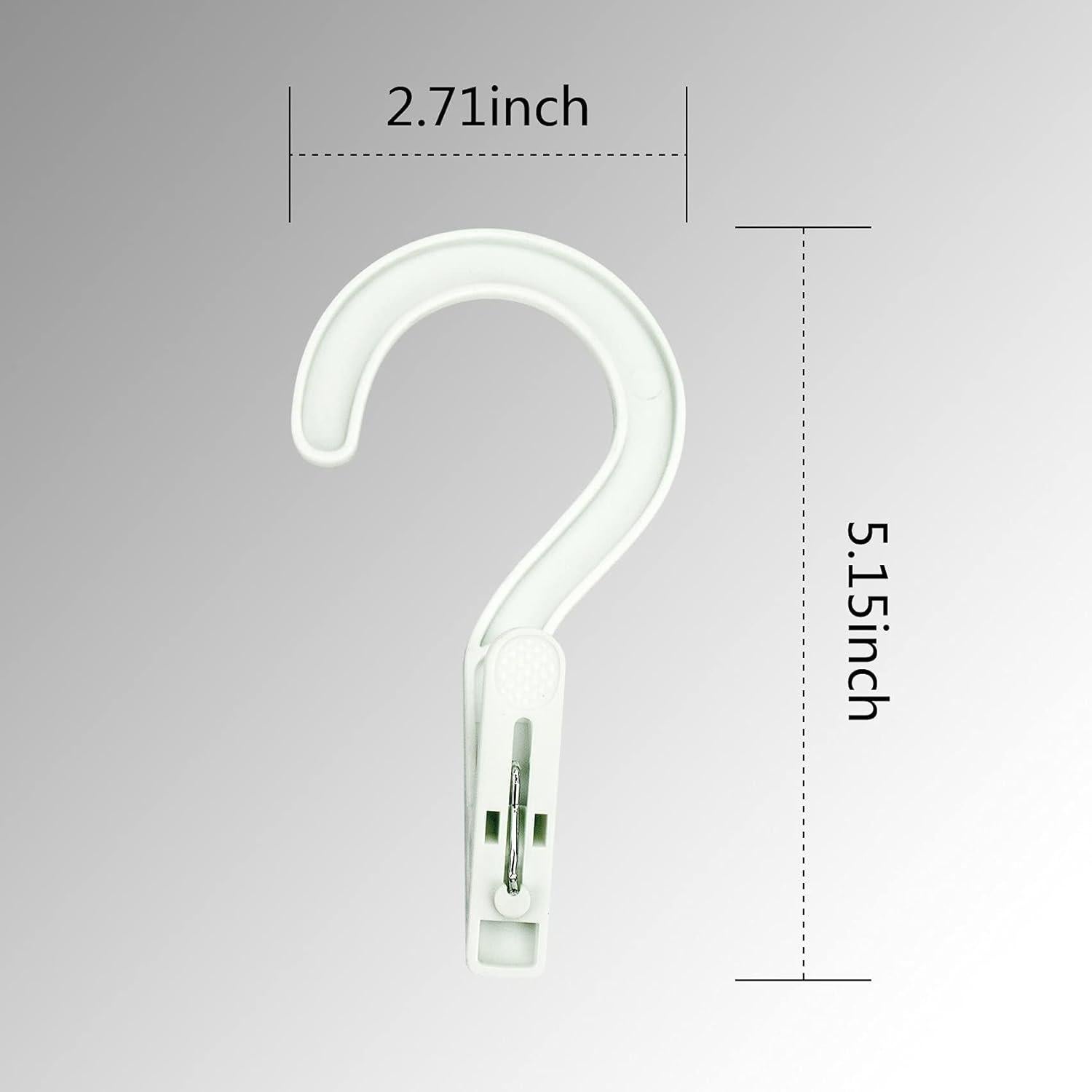 Ganchos de Lavandería Portátiles Mugtel - 12 Piezas Blancos