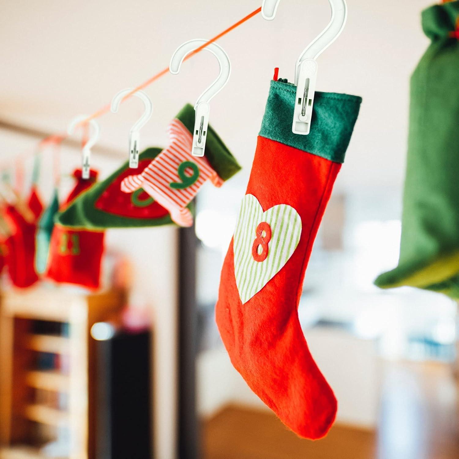 Ganchos de Lavandería Portátiles Mugtel - 12 Piezas Blancos