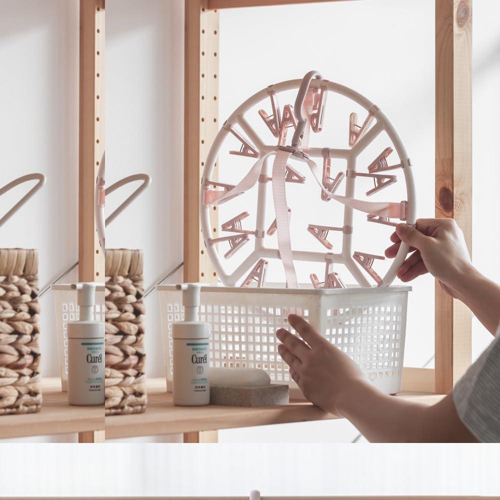 Perchero Plegable Foshine para Secar Ropa con 20 Clips Antideslizantes