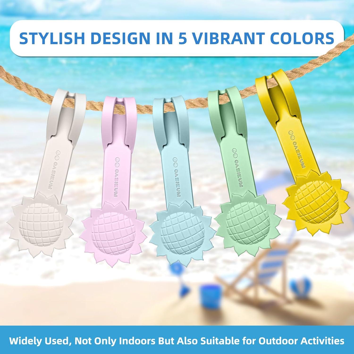 Clips Magnéticos OASIEUM para Toallas - 2 Pack Blanco