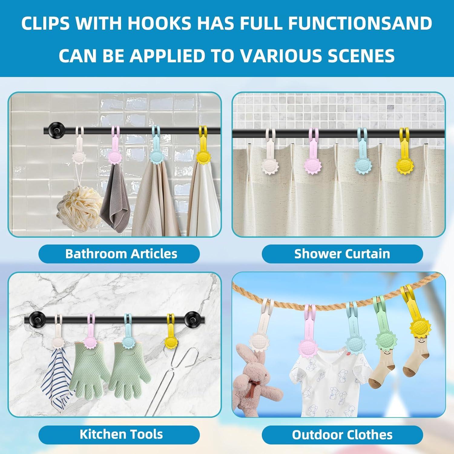 Clips Magnéticos OASIEUM para Toallas - 2 Pack Blanco