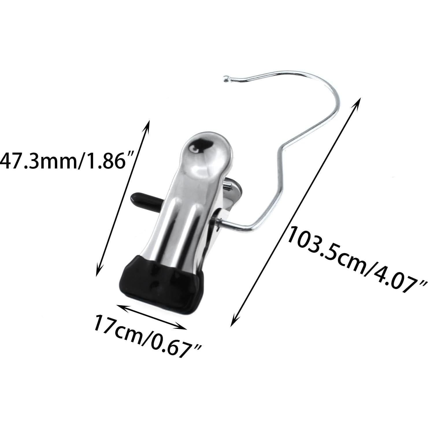 Ganchos de Lavandería Acero Inoxidable TAODAN 20 Pcs