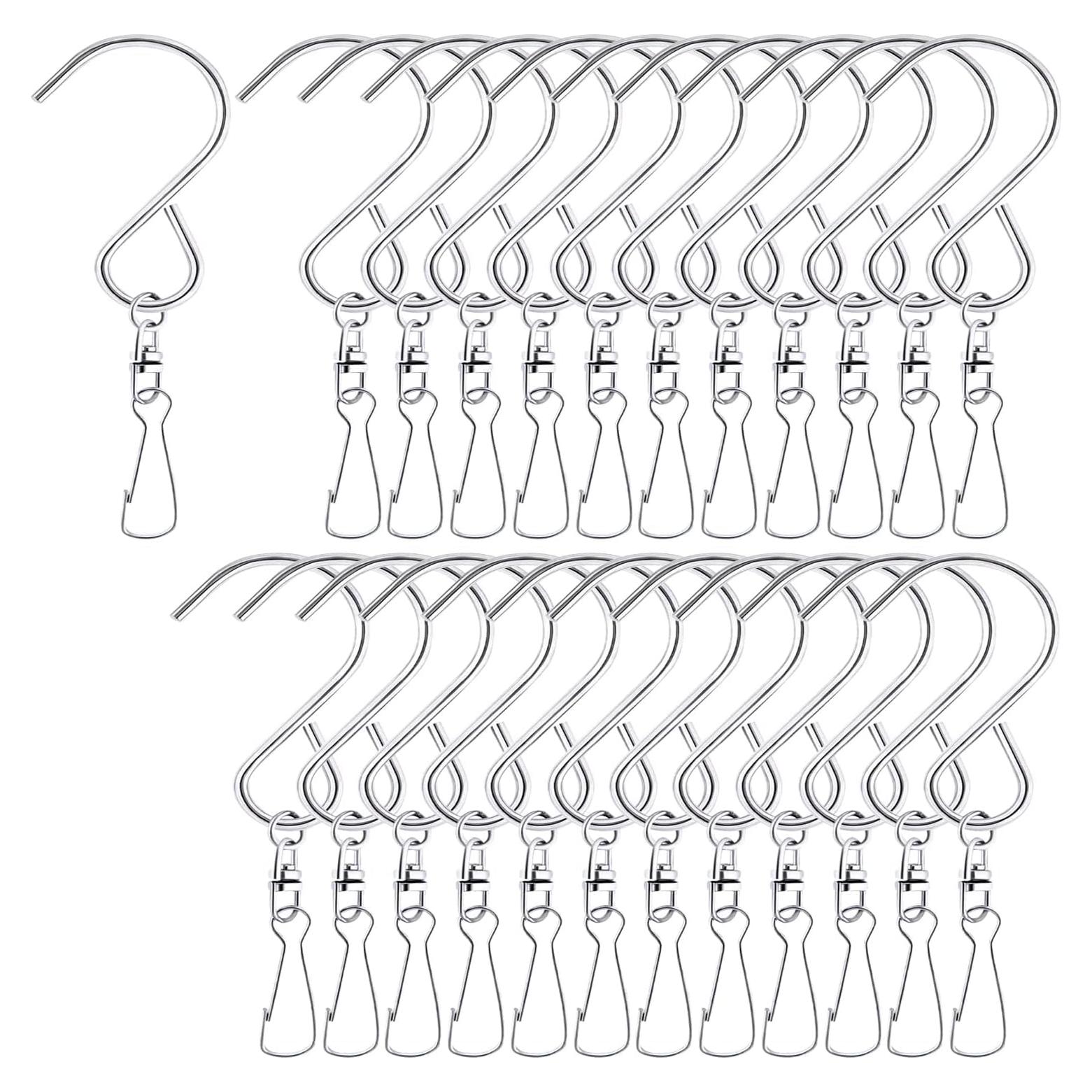 Ganchos Colgantes Giratorios 24 Pcs MFDSJ Acero Inoxidable 360°