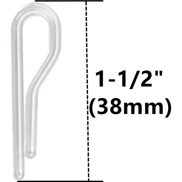 100 Clips de Cocodrilo Plástico APUXON 38mm Reutilizables