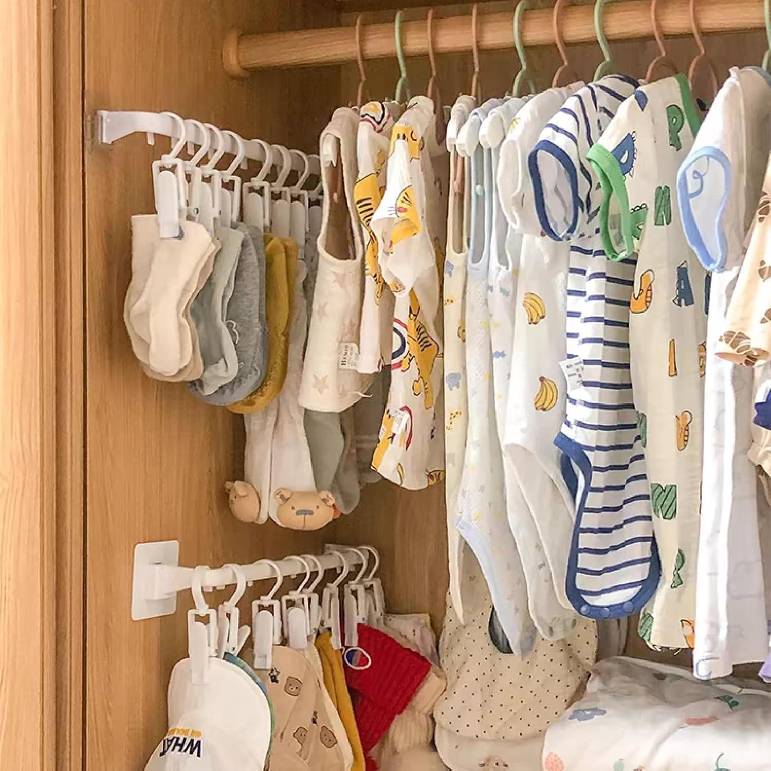 Organizador de Perchas para Pantalones HGYZE con 10 Clips