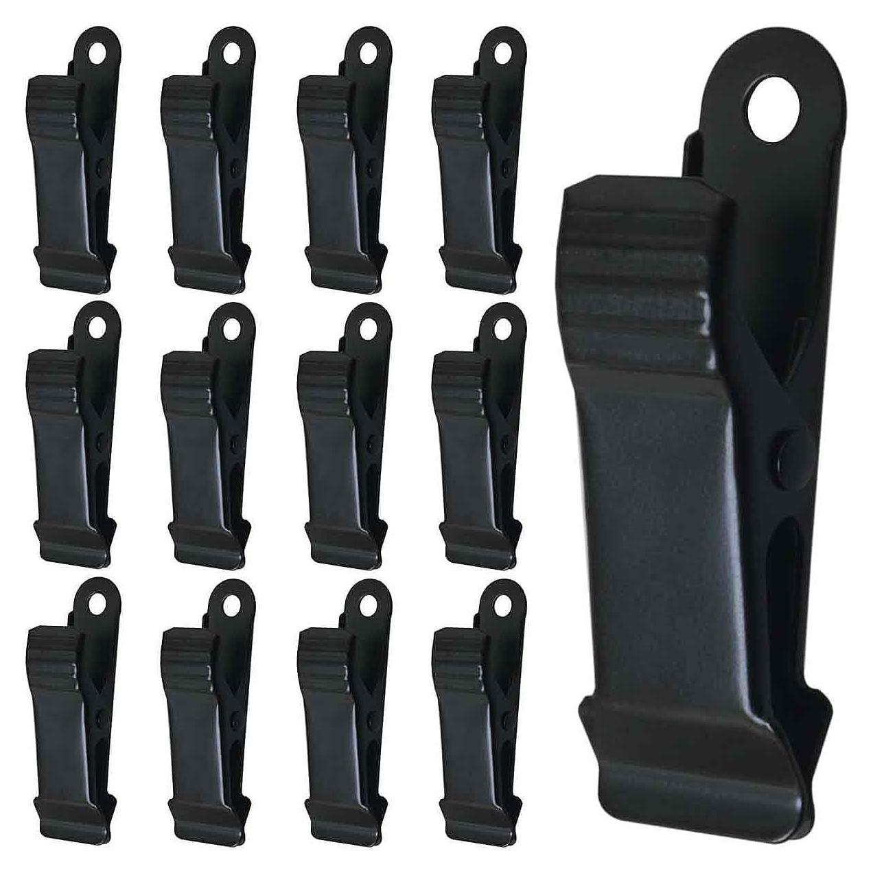 25 Clips de Cocodrilo de Metal Negro 40x13mm Multifuncionales