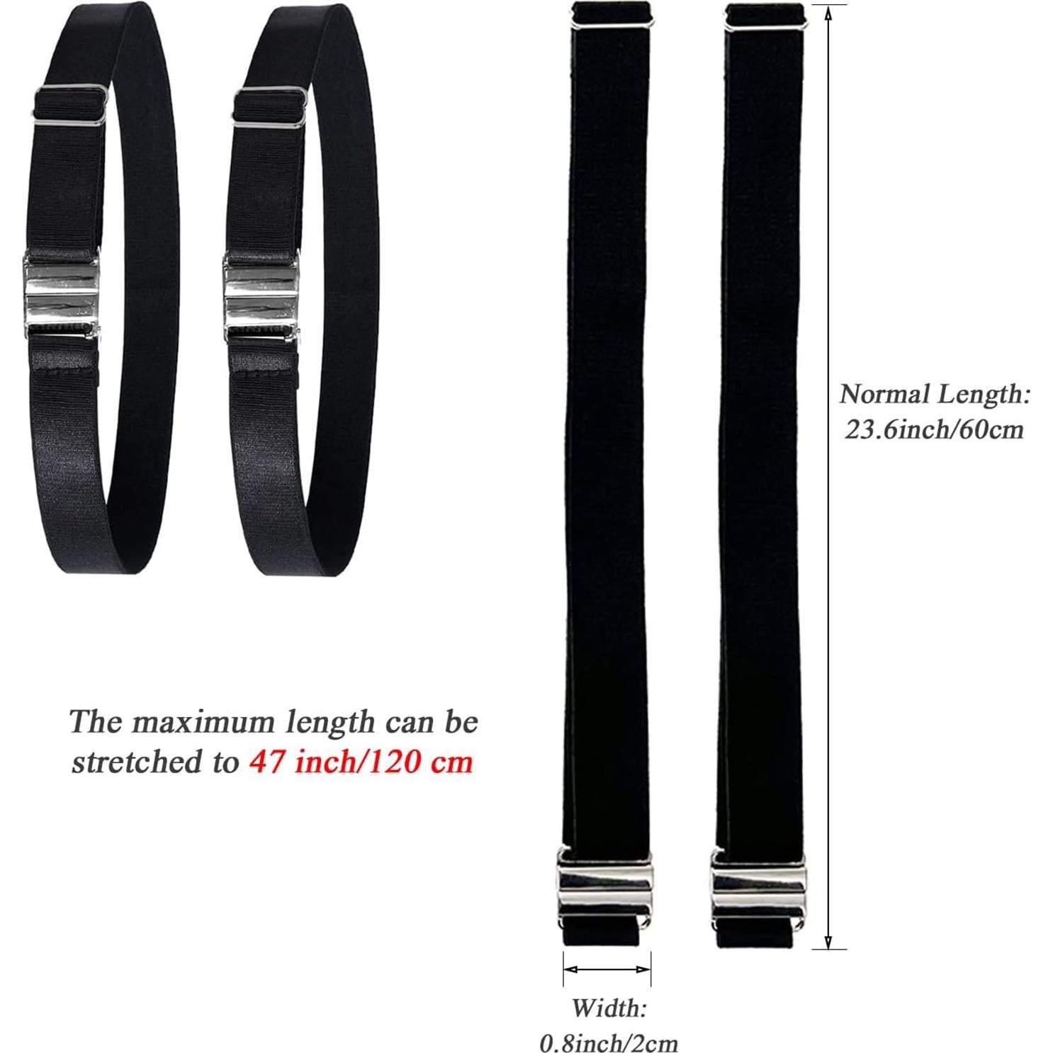 Cinturón de Muslo Ajustable Leoparts para Mujeres - Negro