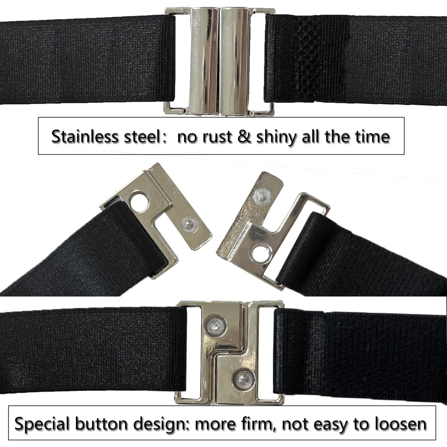 Cinturón de Muslo Ajustable Leoparts para Mujeres - Negro