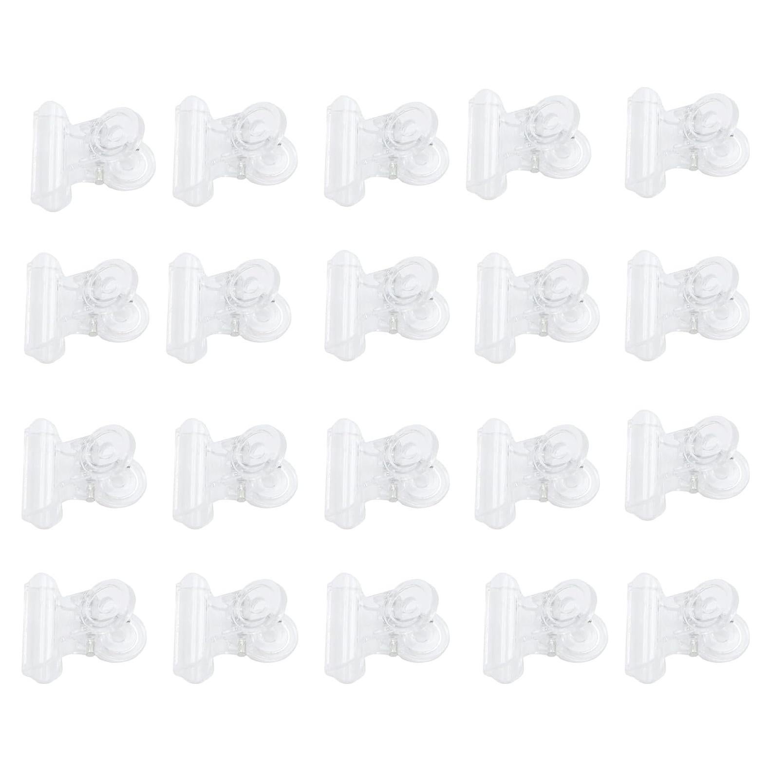 Clips de Papel Acrílicos Transparentes YIKANGHENG 20 Pcs 2.54x2.29 cm