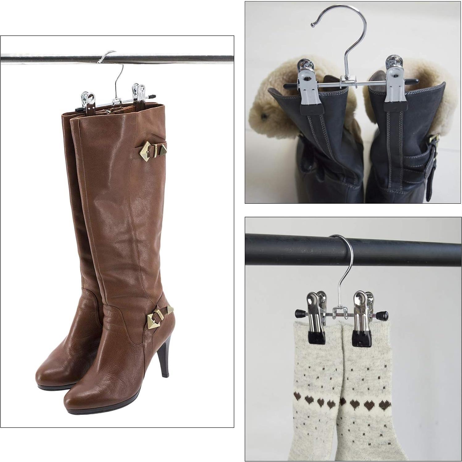 10 Perchas para Botas Yuyeran de Acero Inoxidable