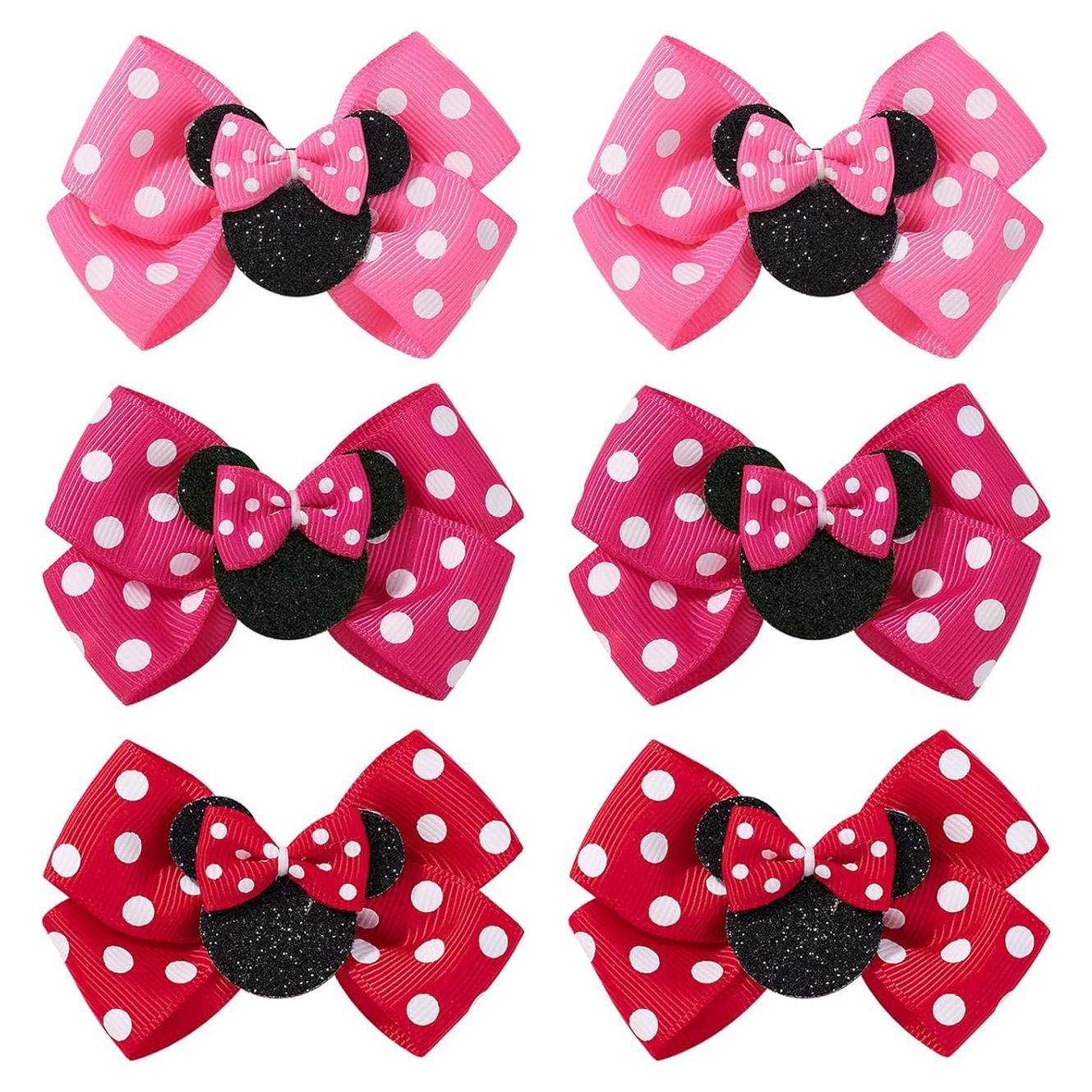 Juego de 6 Clips de Cabello en Forma de Ratón YHXX 7.87 cm