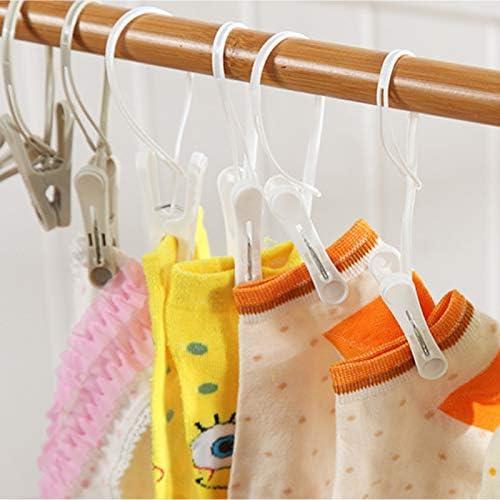 Paquete de 24 Pinzas de Ropa Foshine en 3 Colores