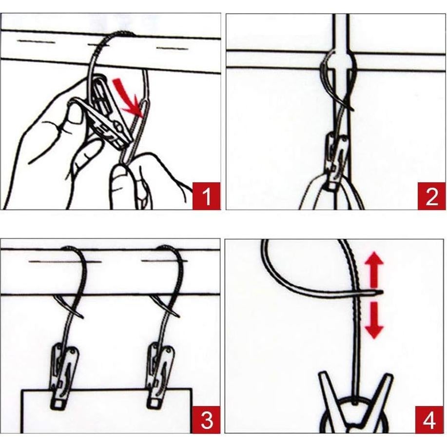 Paquete de 24 Pinzas de Ropa Foshine en 3 Colores