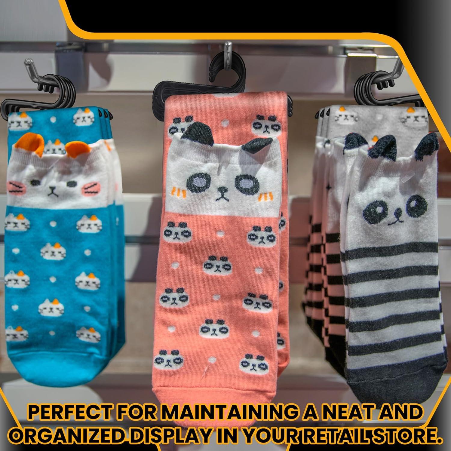 200 Perchas de Plástico Antideslizantes para Calcetines 8.5cm