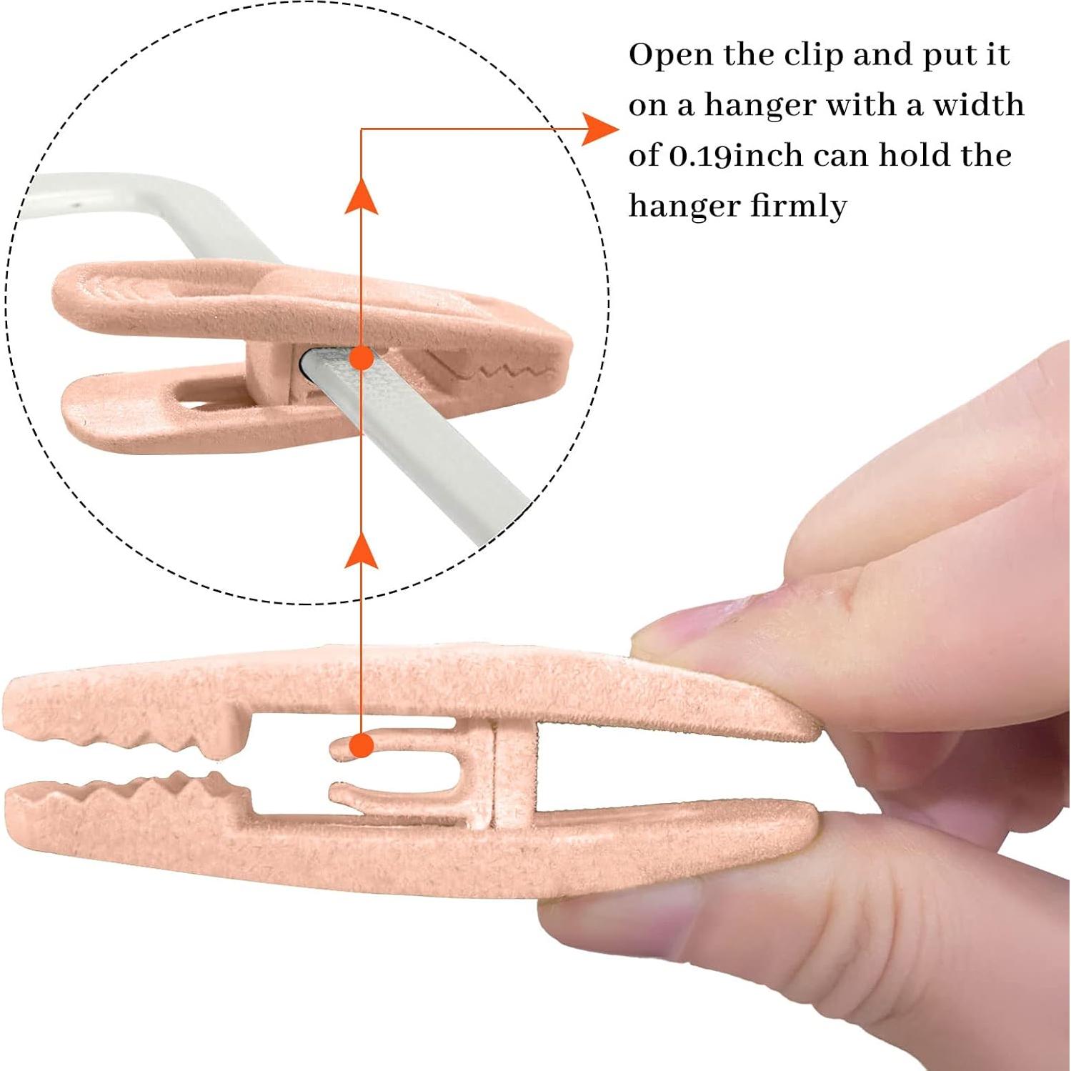 Clips de Terciopelo Rosa Andiker 20 Piezas Antideslizantes